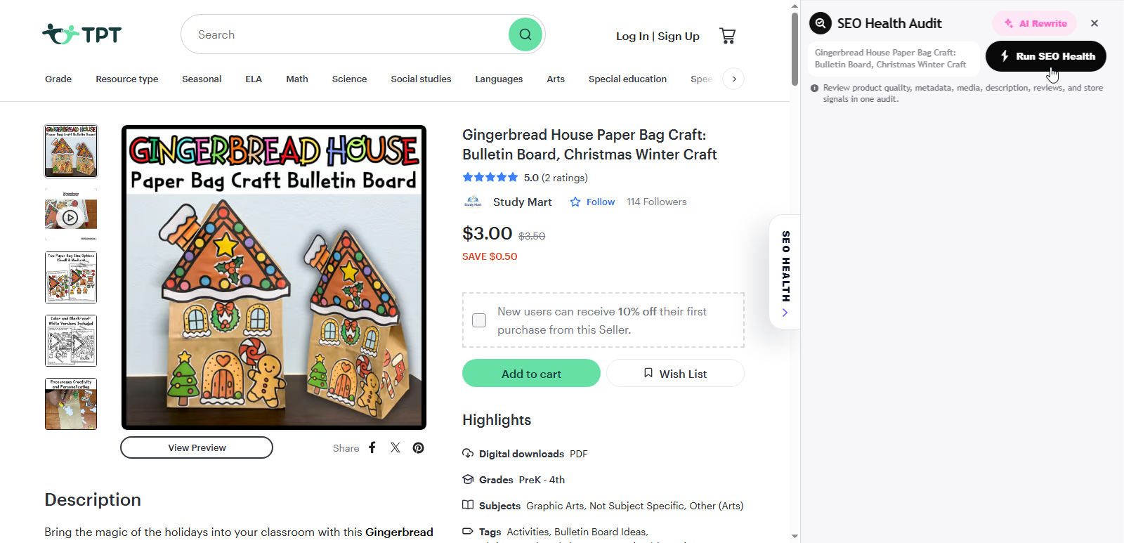 Run an SEO Health audit